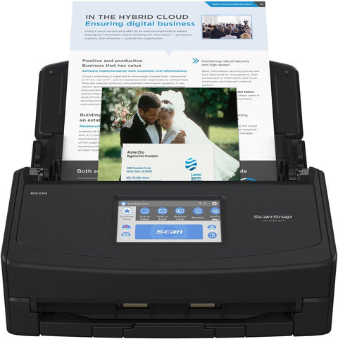 ScanSnap iX1600 Wireless or USB High - Speed Cloud Enabled Document, Photo & Receipt Scanner with Large Touchscreen and Auto Document Feeder for Mac or PC, Black - with | Sold by Uncle Wiener's Wholesale