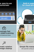 ScanSnap iX1600 Wireless or USB High - Speed Cloud Enabled Document, Photo & Receipt Scanner with Large Touchscreen and Auto Document Feeder for Mac or PC, Black - with | Sold by Uncle Wiener's Wholesale