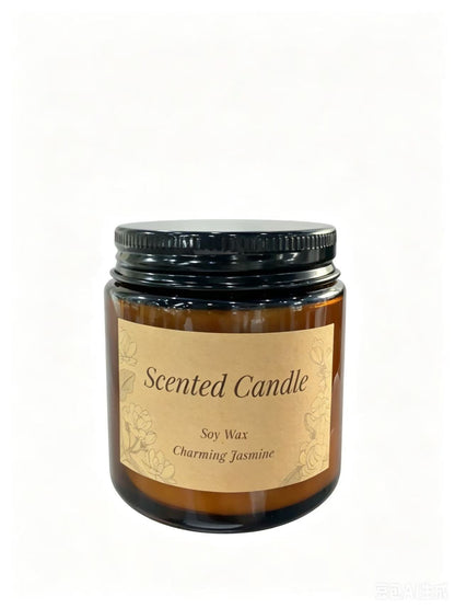 Scented Soy Candle 3.5oz Glass Jar Aromatherapy Vanilla Lavender Jasmine Orange SCN35 - with Jasmine | Sold by Uncle Wiener's Wholesale