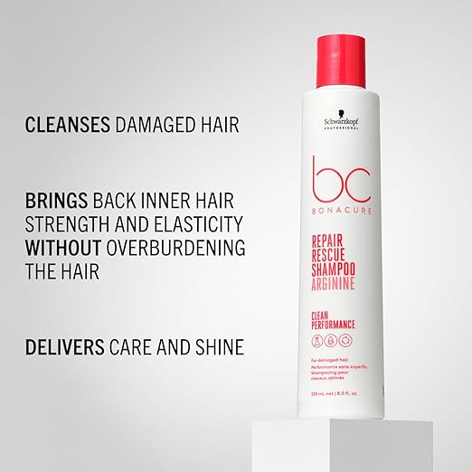 Schwarzkopf BC Bonacure Repair Rescue Bond Repair Shampoo for Dry Damaged Hair 250mL - with | Sold by Uncle Wiener's Wholesale