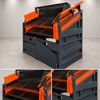 Heavy-Duty Portable Double-Deck Soil and Dirt Screening Machine 536001