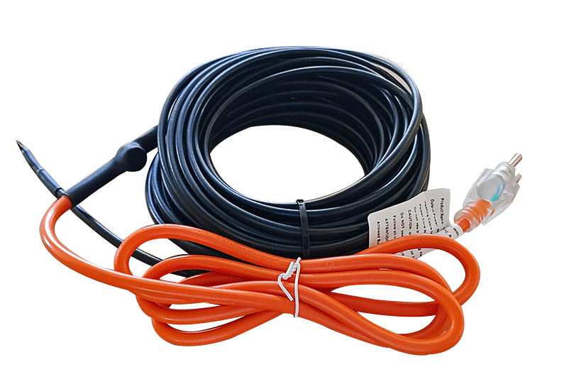 Self - Regulating Pipe Heating Cable with Thermostat – 60 FT & 100 FT Heat Tape, 120V - with 60 FT Pipe | Sold by Uncle Wiener's Wholesale