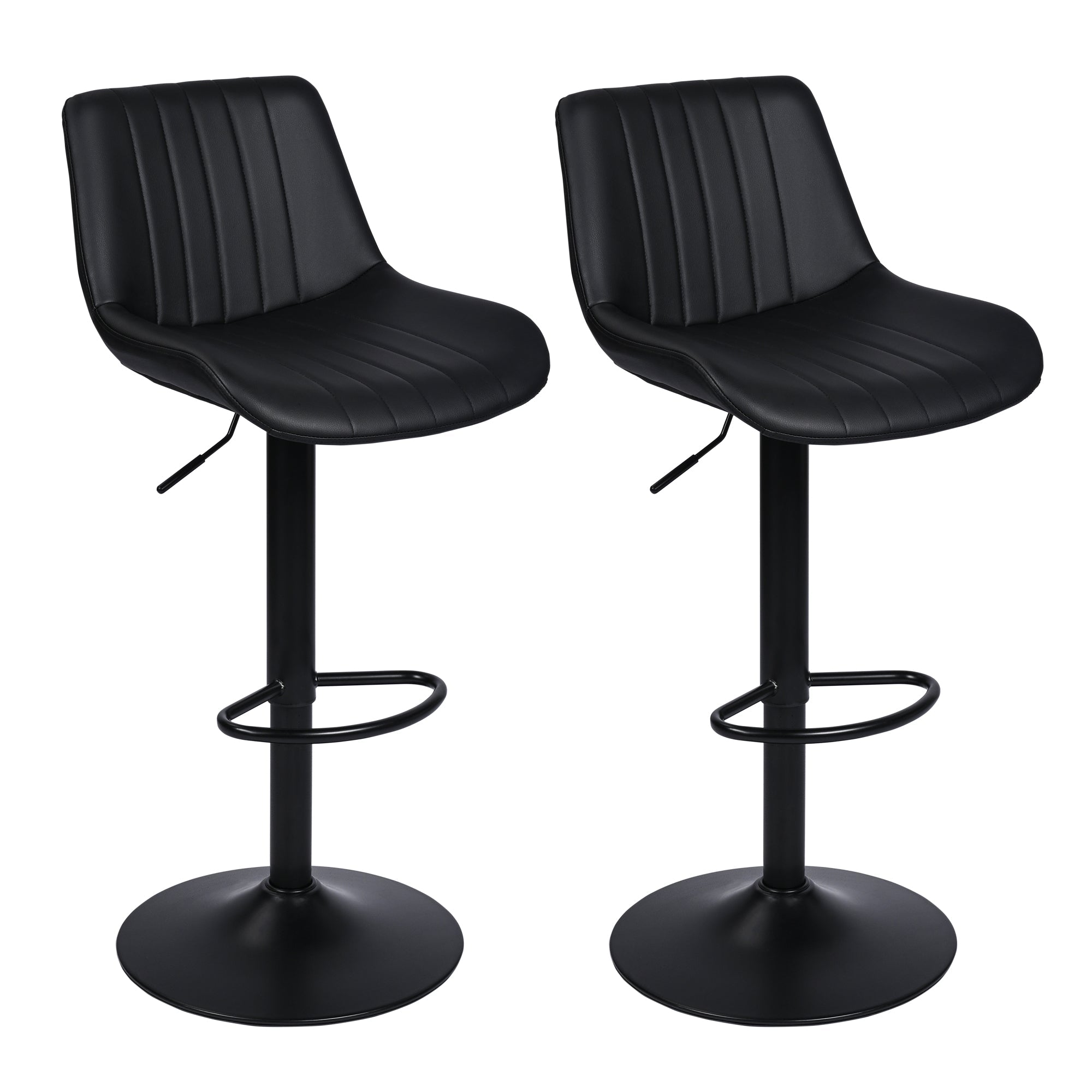 Set of (2) Adjustable Swivel Bar Stools 35