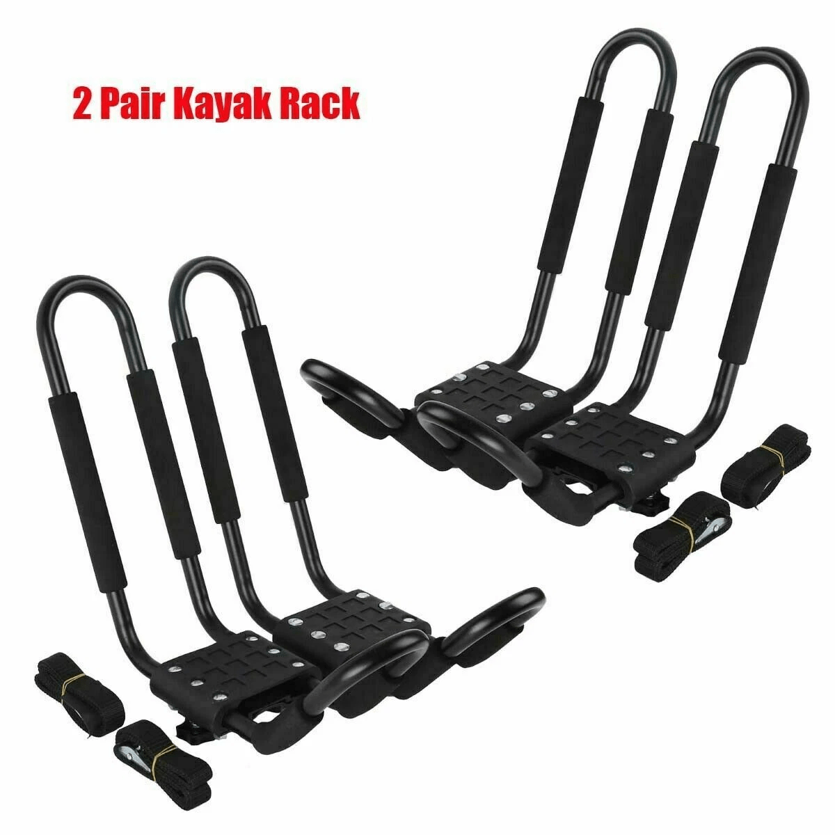 Set of 4 Canoe Boat Kayak Roof Rack Car SUV Truck Top Mount J - Bar Holder LYA011P - with | Sold by Uncle Wiener's Wholesale