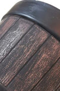 Set of 5 – 10 Inch Whiskey Barrel Planter Pots – Rustic Flower Pots for Outdoor & Indoor Gardening – CF046D - with | Sold by Uncle Wiener's Wholesale