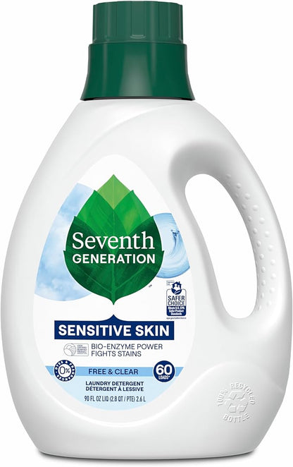 Seventh Generation Free and Clear Liquid Laundry Detergent 1.47L Fragrance Free 31 Loads - with | Sold by Uncle Wiener's Wholesale