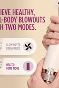 Shark HT202 SmoothStyle Heated Comb + Blow Dryer Brush, Dual Mode, for All Hair Types, Silk - with | Sold by Uncle Wiener's Wholesale