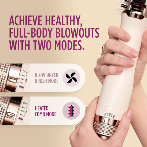 Shark HT202 SmoothStyle Heated Comb + Blow Dryer Brush, Dual Mode, for All Hair Types, Silk - with | Sold by Uncle Wiener's Wholesale