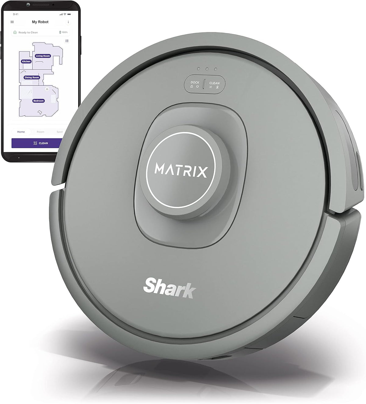 Shark Matrix Rv231ocdus Shark RV2300CA Matrix Robot Vacuum with No Spots Missed on Carpets and ...