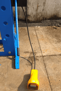 Heavy-duty cable winch system for bed adjustment on shop press