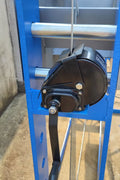 SIEBEL hydraulic shop press lateral head adjuster for off-center operations