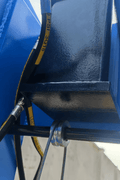Close-up of foot pedal for air hydraulic operation of SIEBEL shop press