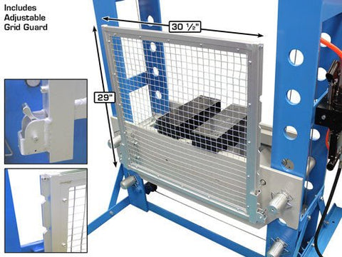 Adjustable 6-position bed height frame of heavy-duty shop press