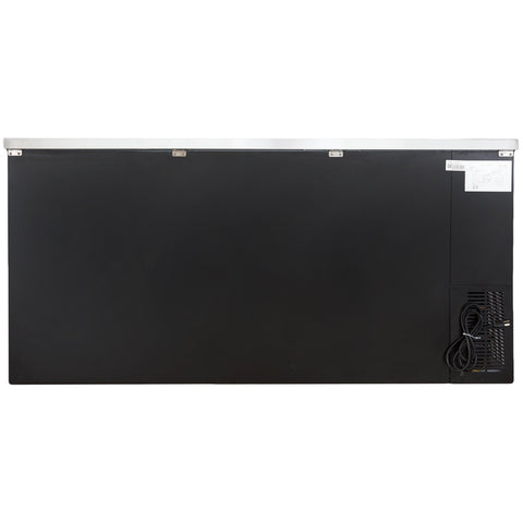 Sieble 72″ Glass Door Back Bar Cooler – Stainless Steel Top, LED Lighting, Holds 3 Kegs, 24″ Depth, Commercial Beverage Refrigerator - with | Sold by Uncle Wiener's Wholesale