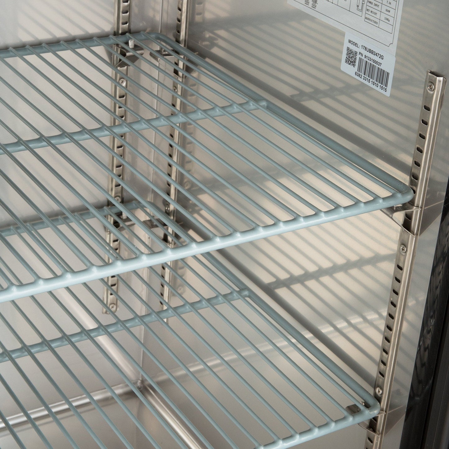 Sieble 72″ Glass Door Back Bar Cooler – Stainless Steel Top, LED Lighting, Holds 3 Kegs, 24″ Depth, Commercial Beverage Refrigerator - with | Sold by Uncle Wiener's Wholesale