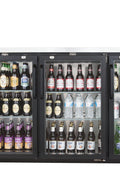 Sieble 72″ Glass Door Back Bar Cooler – Stainless Steel Top, LED Lighting, Holds 3 Kegs, 24″ Depth, Commercial Beverage Refrigerator - with | Sold by Uncle Wiener's Wholesale