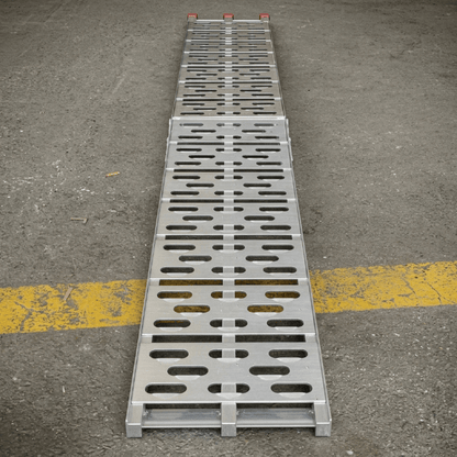 Single 750 lbs Aluminum ATV Loading Ramp – 7 FT Heavy - Duty Foldable | 1123AR - General Equipment with | Sold by Uncle Wiener's Wholesale