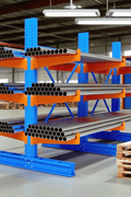 Single & Double - Sided Cantilever Rack | Heavy - Duty Racking – 3300 lbs Capacity - with SINGLE SIDED 3300 LBS CANTILEVER RACK | Sold by Uncle Wiener's Wholesale