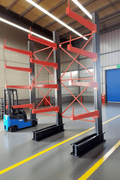 Single & Double - Sided Cantilever Rack | Heavy - Duty Racking – 3300 lbs Capacity - with SINGLE SIDED 3300 LBS CANTILEVER RACK | Sold by Uncle Wiener's Wholesale