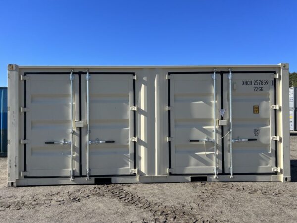 Single - Trip 20′ Sea Container – Multi - Door 3 - Door Storage Container | SKUs 723528 & 723529 - with High Cube 9'6 | Sold by Uncle Wiener's Wholesale