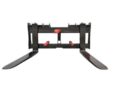 Skid Steer 42" Pallet Forks with Trailer Hitch & 49" Bale Spear – SHBS42 - Skid Steer Attachment with | Sold by Uncle Wiener's Wholesale