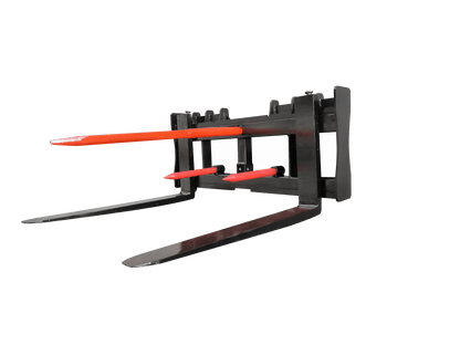 Skid Steer 42" Pallet Forks with Trailer Hitch & 49" Bale Spear – SHBS42 - Skid Steer Attachment with | Sold by Uncle Wiener's Wholesale