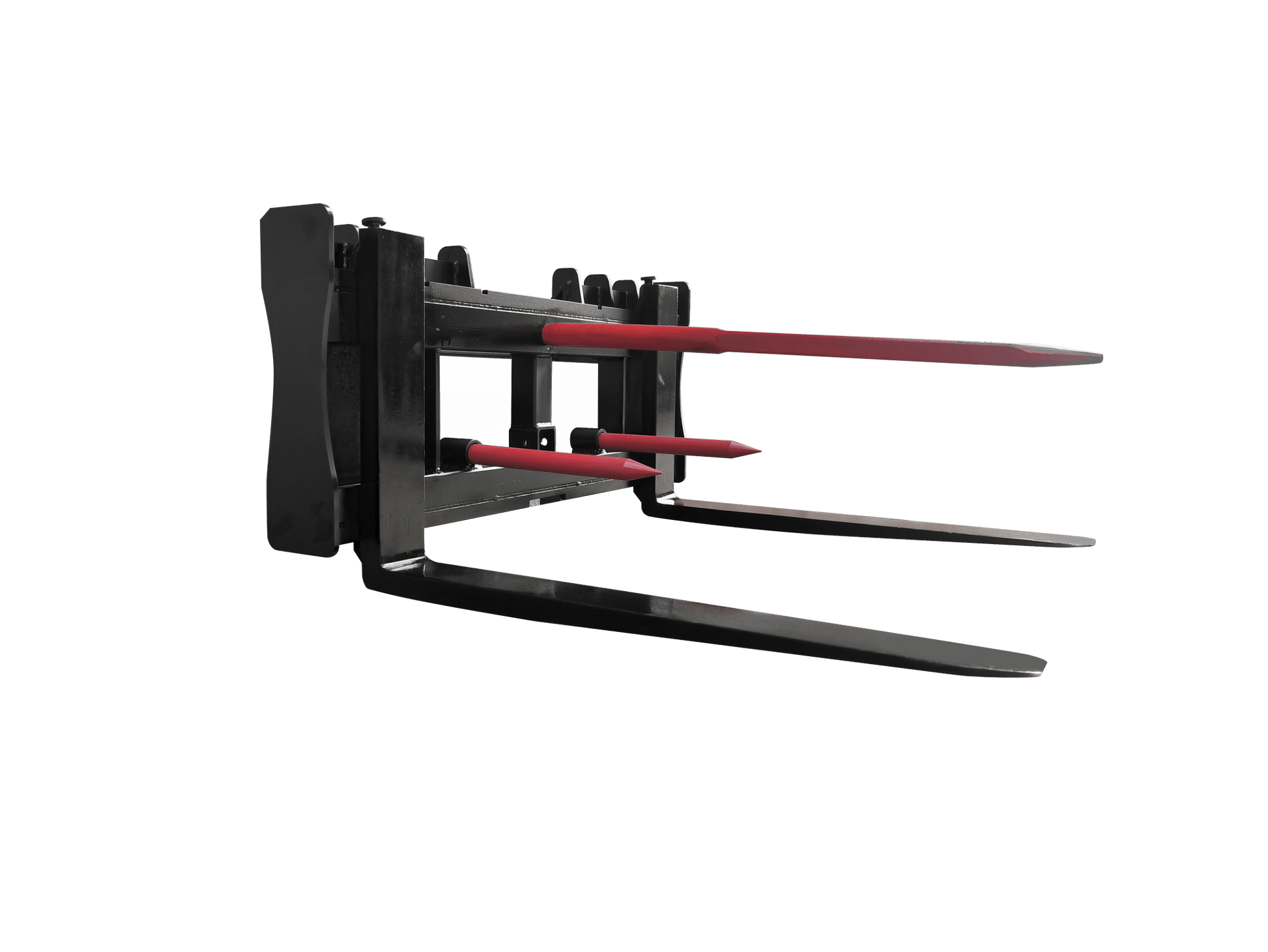 Skid Steer 42" Pallet Forks with Trailer Hitch & 49" Bale Spear – SHBS42 - Skid Steer Attachment with | Sold by Uncle Wiener's Wholesale