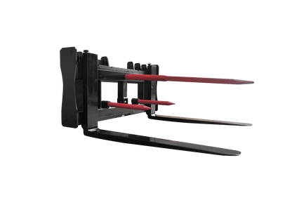 Skid Steer 42" Pallet Forks with Trailer Hitch & 49" Bale Spear – SHBS42 - Skid Steer Attachment with | Sold by Uncle Wiener's Wholesale