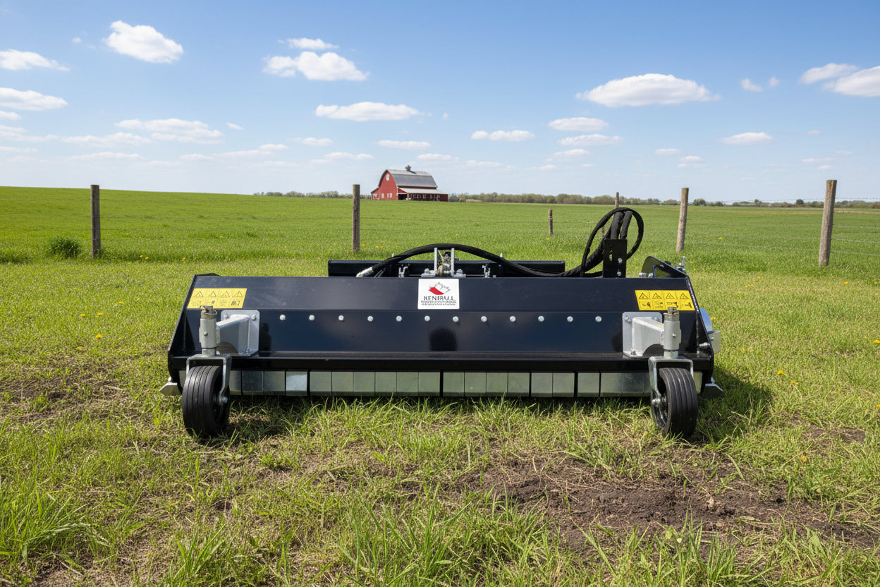 Skid Steer Flail Mower 71 in Heavy Duty Brush & Grass Cutter – SSFM1801 - with | Sold by Uncle Wiener's Wholesale