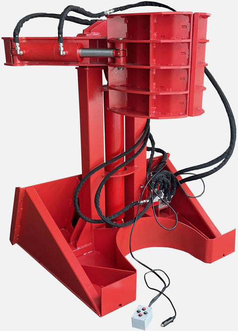 Skid Steer Pole & Post Jack – Hydraulic 28″ Puller Attachment – Universal Mount – RMPJ28 - with | Sold by Uncle Wiener's Wholesale
