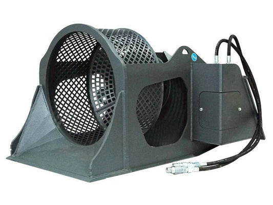 Skid Steer Screening Bucket 0.80m³ Rotary Material Separator 43" Drum SSRF10MP1140 - with | Sold by Uncle Wiener's Wholesale