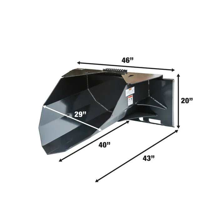 Skid Steer Tree Scoop Attachment – 42" Tree Spade Blade, 1,500 lb Capacity, Universal Quick Attach | SSB40 - with | Sold by Uncle Wiener's Wholesale