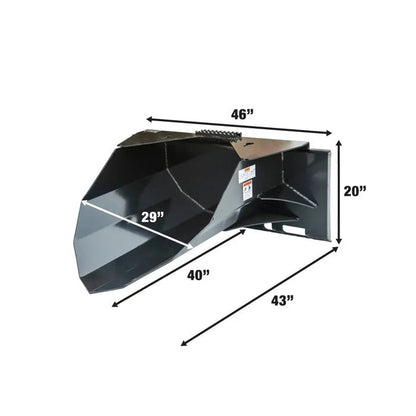 Skid Steer Tree Scoop Attachment – 42" Tree Spade Blade, 1,500 lb Capacity, Universal Quick Attach | SSB40 - with | Sold by Uncle Wiener's Wholesale