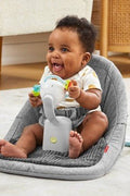 Skip Hop Baby Ergonomic Upright Activity Floor Seat with Toy - Gray. USED - with <B>Dimensions (Overall):</B> 12.85 Inches (H) x 21.75 Inches (W) x 16.25 Inches (D) | Sold by Uncle Wiener's Wholesale