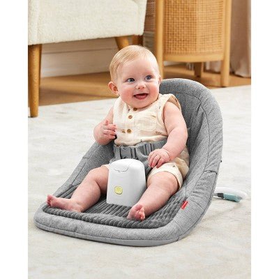 Skip Hop Baby Ergonomic Upright Activity Floor Seat with Toy - Gray. USED - with Dimensions (Overall): 12.85 Inches (H) x 21.75 Inches (W) x 16.25 Inches (D) | Sold by Uncle Wiener's Wholesale