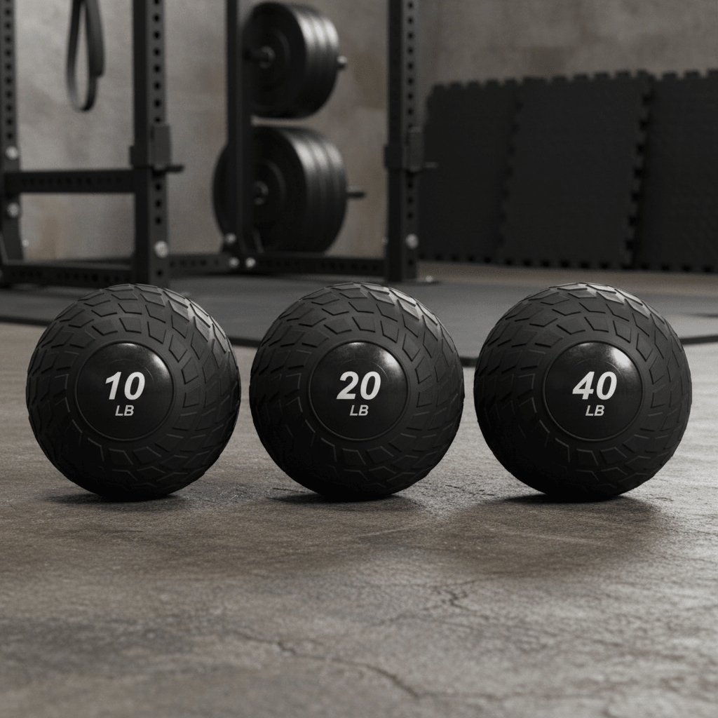 Slam Ball Exercise Weights: 10 lb, 20 lb, and 40 lb Functional Fitness Medicine Balls - Exercise Equipment with 10 LBS | Sold by Uncle Wiener's Wholesale