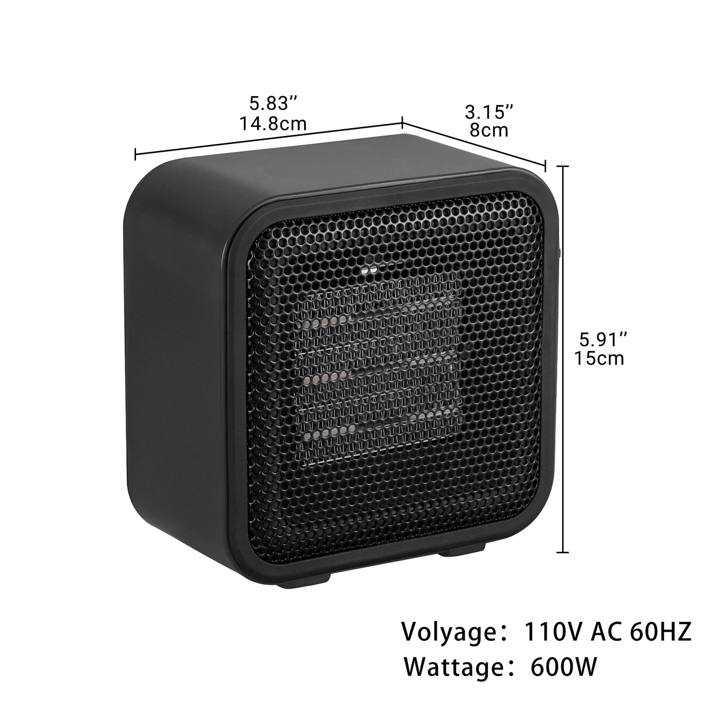 Small Cube Winter Heater Portable Space Heater One Speed Option AMCWH22 - with | Sold by Uncle Wiener's Wholesale