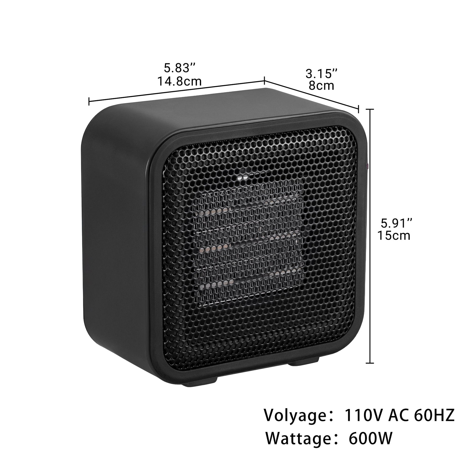 Small Cube Winter Heater Portable Space Heater One Speed Option AMCWH22 - with | Sold by Uncle Wiener's Wholesale