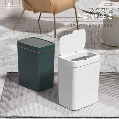 Smart Automatic Bathroom Trash Can Self Sealing Bagging Touchless Garbage Bin 13L STC1995 - with | Sold by Uncle Wiener's Wholesale