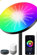 Smart RGBIC LED Floor Lamp – 57" Color - Changing Light with Alexa & Google Control – 250328 - with | Sold by Uncle Wiener's Wholesale