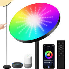 Smart RGBIC LED Floor Lamp – 57" Color - Changing Light with Alexa & Google Control – 250328 - with | Sold by Uncle Wiener's Wholesale