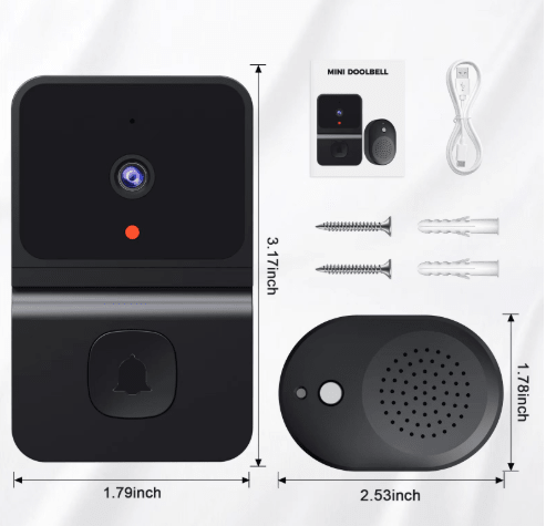 Smart Wi-Fi Video Doorbell with Camera & Indoor Chime LGWD010 - with | Sold by Uncle Wiener's Wholesale