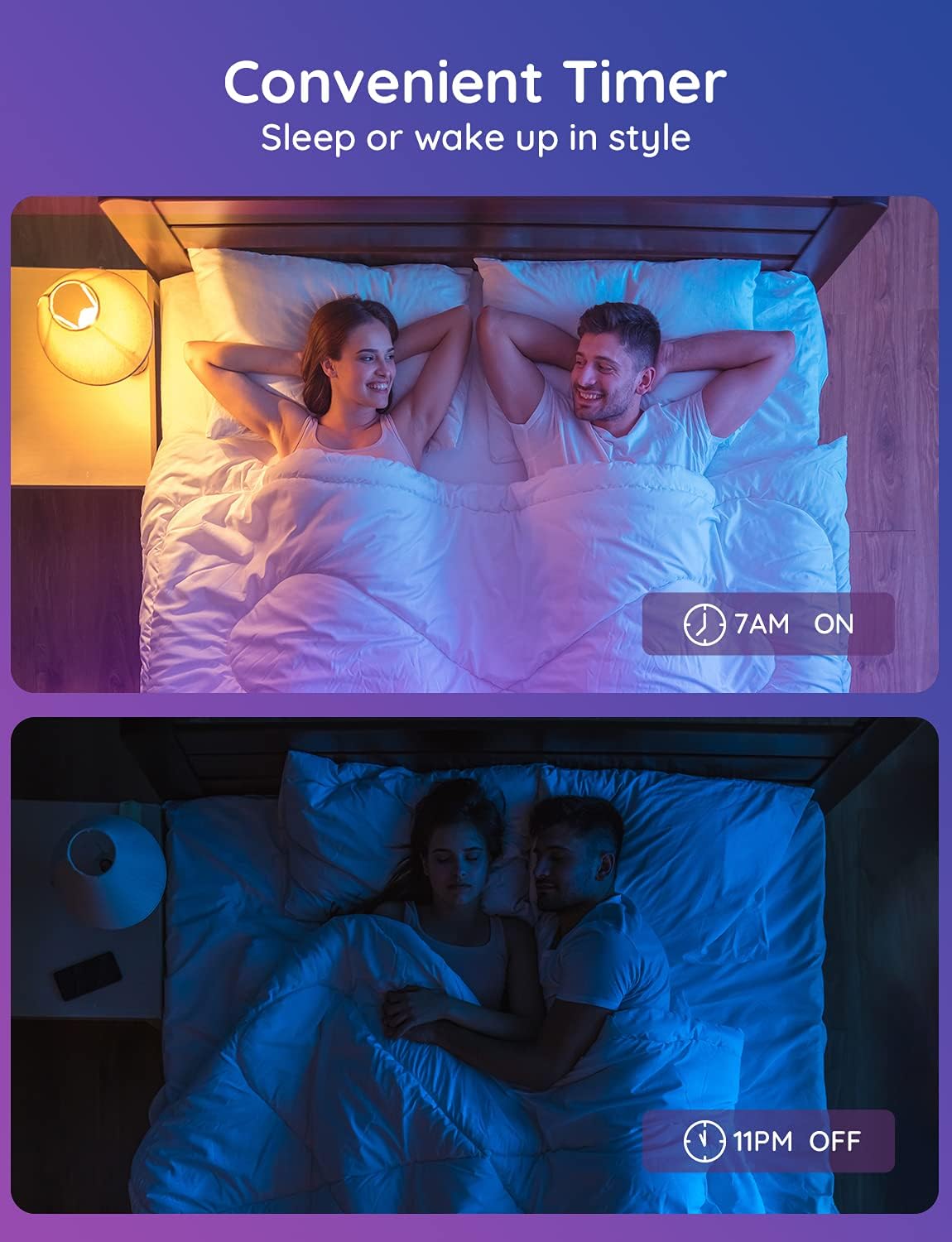Smart WiFi LED Light Bulbs – Color Changing RGBWW A19, Alexa & Google Compatible, Music Sync, 16 Million Colors – 4 Pack – 19849841 - with | Sold by Uncle Wiener's Wholesale