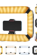 Smartphone Video Rig PICTRON U200 Handheld LED Ring Light Selfie Light Phone Video Stabilizer for Camera, Smartphone, Action Camera, YouTube, Setup, Filmmaking, Makeup, Vlogging - with | Sold by Uncle Wiener's Wholesale