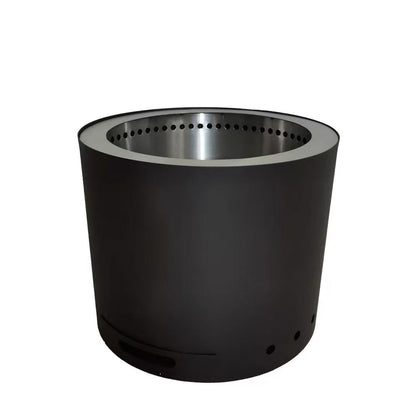 Smokeless Fire Pit Stainless Steel with Ash Drawer 19 Inch Outdoor Wood Buning Heater 6834 - with | Sold by Uncle Wiener's Wholesale