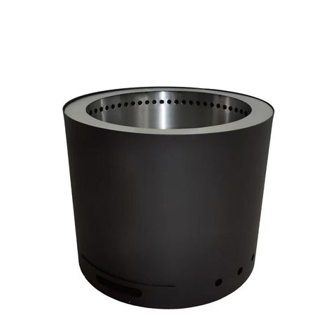 Smokeless Fire Pit Stainless Steel with Ash Drawer 19 Inch Outdoor Wood Buning Heater 6834 - with | Sold by Uncle Wiener's Wholesale