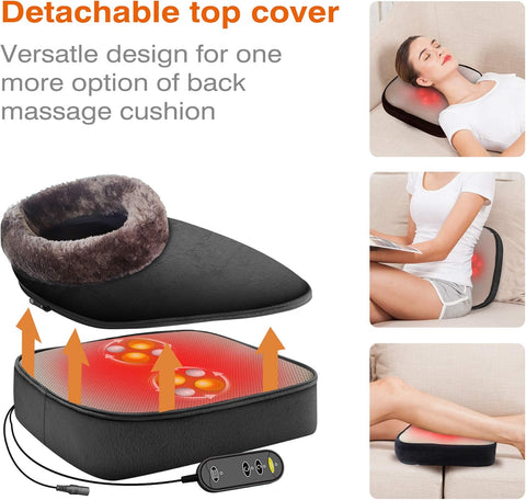 Snailax 2 - in - 1 Shiatsu Foot and Back Massager with Heat - Kneading Feet Massager Machine with Heating Pad, Back Massage Cushion or Foot Warmer,Massagers for Leg,Foot,Gifts for Women,Men - with | Sold by Uncle Wiener's Wholesale