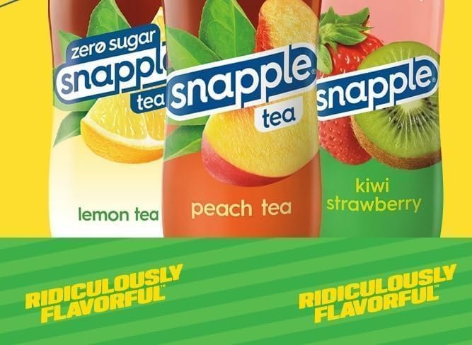 Snapple Peach Tea 12 Pack Bottles – Naturally Flavoured Iced Tea Drink SNPPT12 - with | Sold by Uncle Wiener's Wholesale