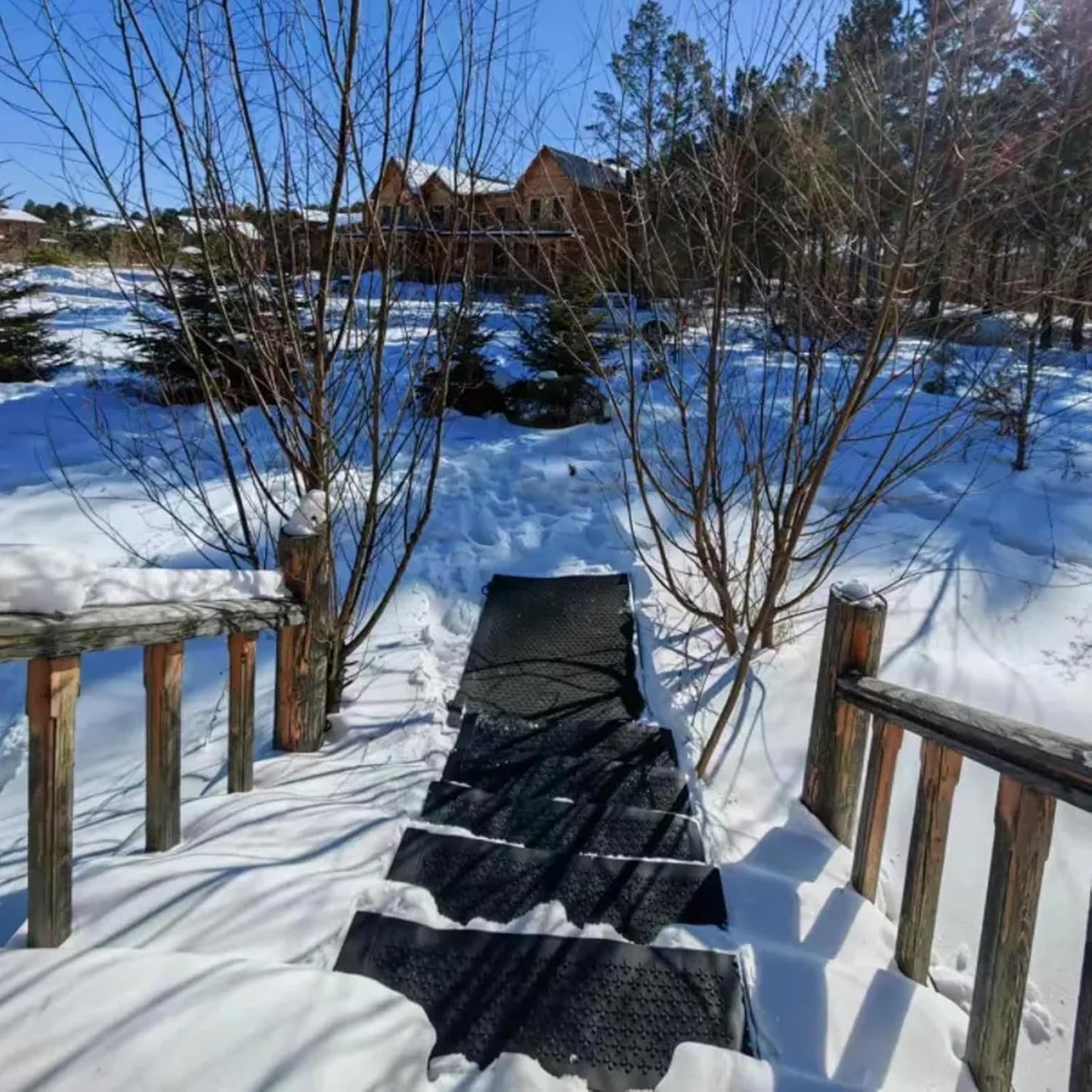 Snow Melting Stair Mat 10x30 FT – Heated Rubber Ice Melt Mat for Stairs, Walkways, &amp; Entrances &nbsp;Model SMM01030 - with | Sold by Uncle Wiener's Wholesale