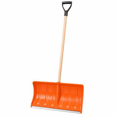 Snow Shovel 22″ Wide Plastic Heavy Duty Snow Pusher with Handle 56″ SS5625 - with | Sold by Uncle Wiener's Wholesale